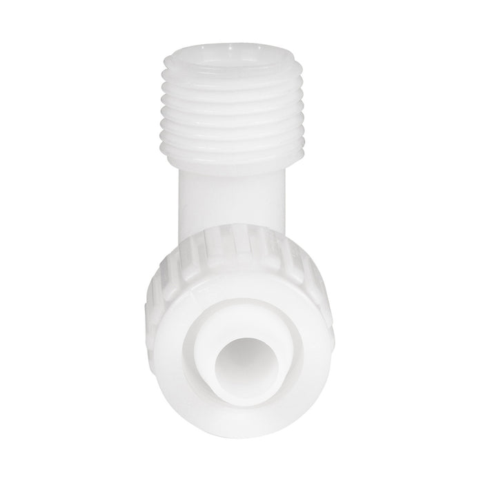 White Flair-It PEX Elbow Fitting 06803 - End View Detail | United RV Parts