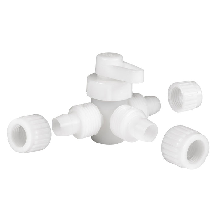 White Flair-It 3-Way Valve - Exploded Parts Diagram View | United RV Parts