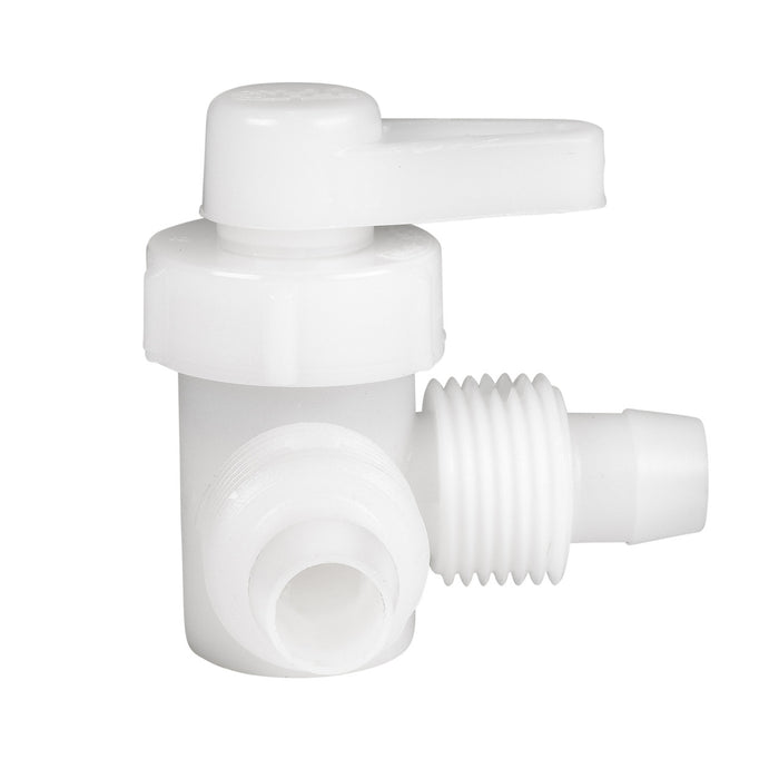 White Flair-It Bypass Valve 06910 - Side View No Cap | United RV Parts
