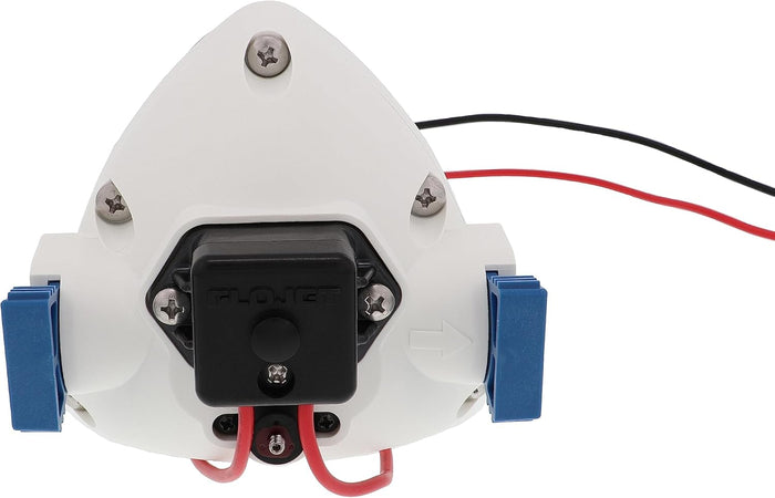 FloJet Water Pump R3526144D - Back View Showing Connection Ports | United RV Parts