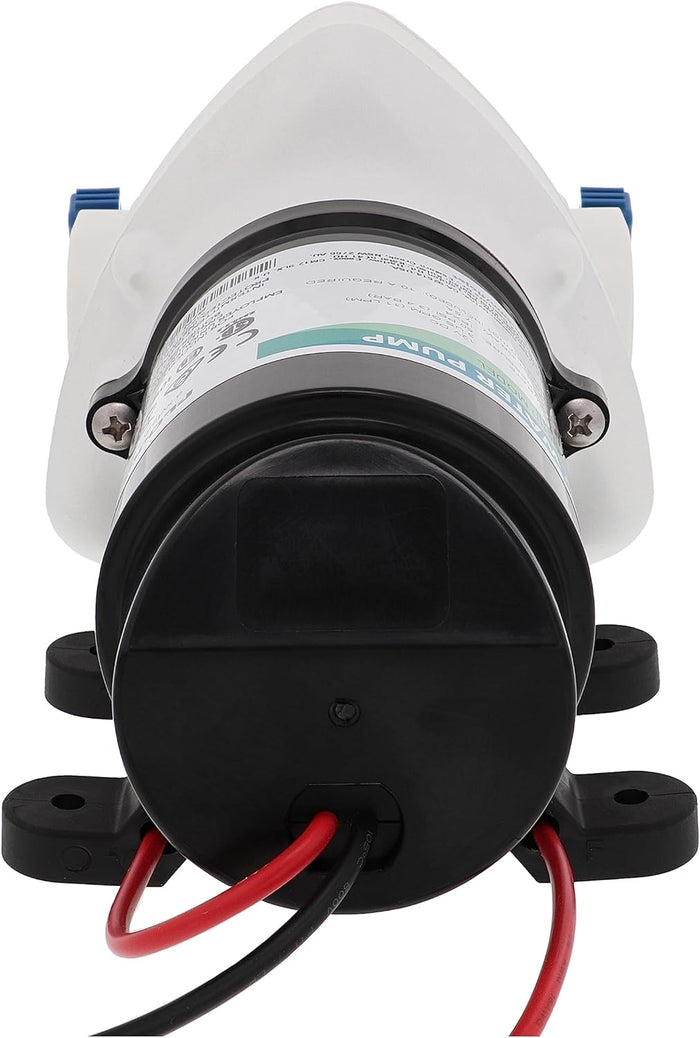 FloJet RV Water Pump R3526144D - End View Showing Mounting Base | United RV Parts