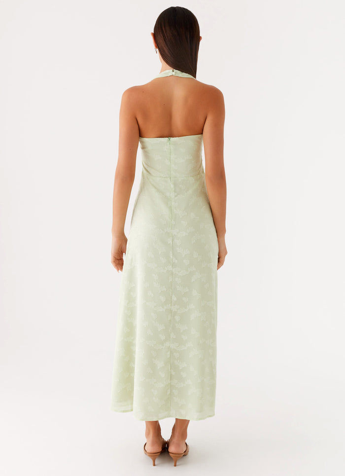 Francesca Midi Dress Sage 3 Peppermayo