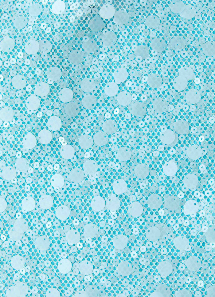 French Exit Sequin Top - Blue