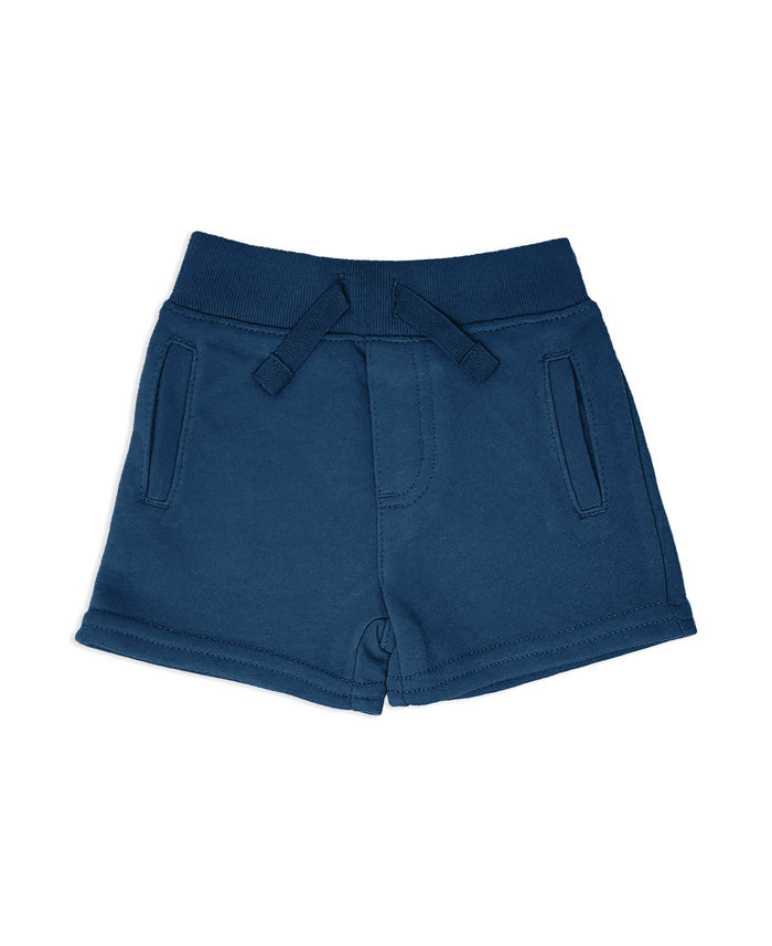 French Terry Cotton Shorts With Pockets