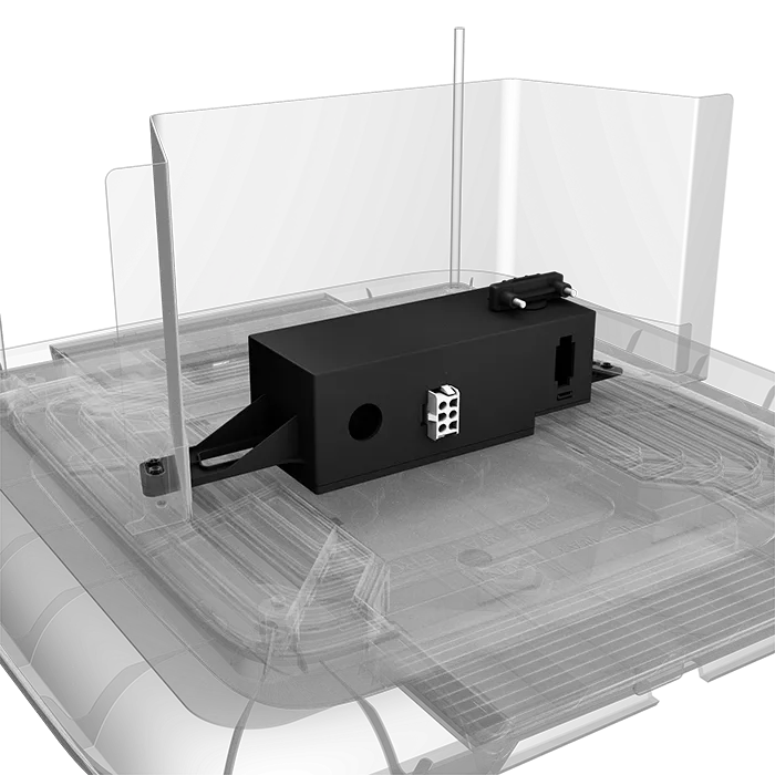 Furrion Chill Single-Zone RV Air Conditioner Controller 2021123629 Black - Installed Angle | United RV Parts