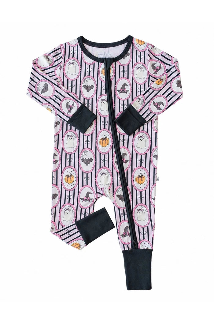 Galloween Glow Convertible Bamboo Zip Romper