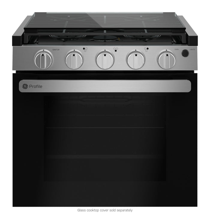 Stainless Steel GE Profile RV Cooktop - Front View | United RV Parts