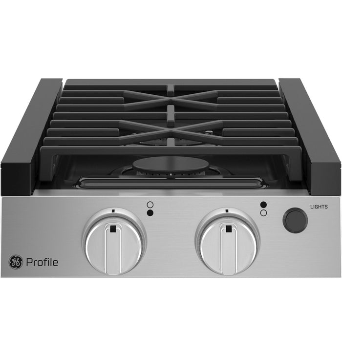 Stainless Steel GE Profile 12 Inch Range Top - Front View | United RV Parts