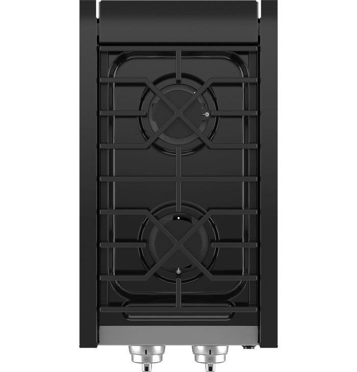 Black GE Profile 12 Inch Cooktop - Top View Dual Burners | United RV Parts