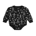 Glow In The Dark Silly Skelly Long Sleeve Romper