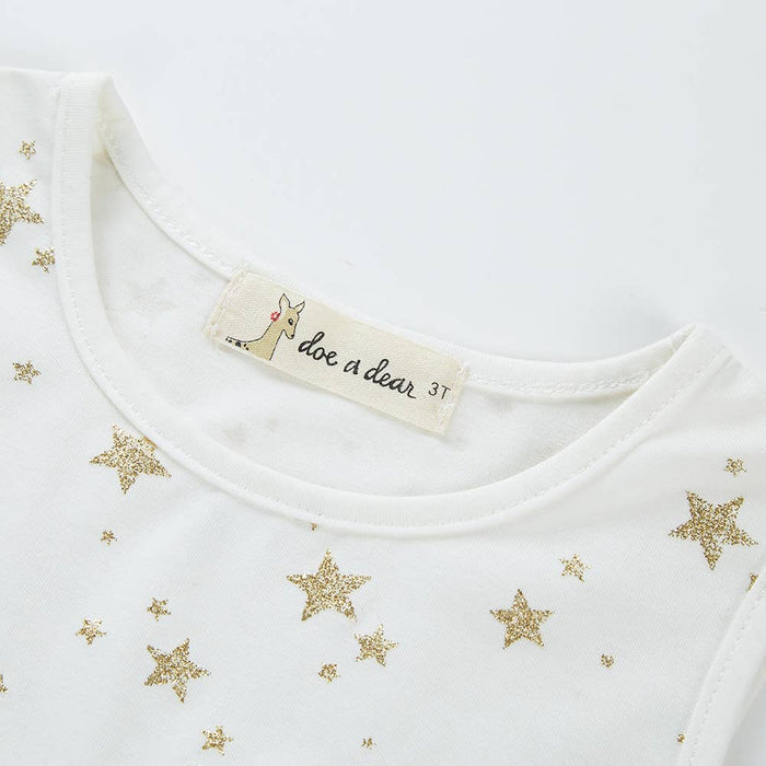Gold Star Tulle Dress