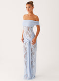 Gracie Twist Maxi Dress - Blue