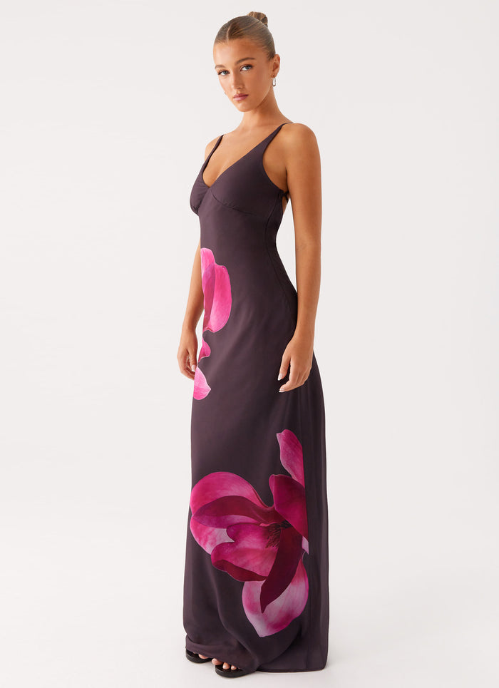 Griselda Maxi Dress Dark Chocolate 5