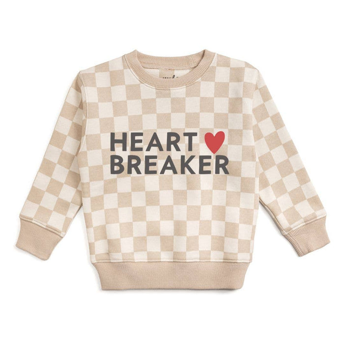 Heartbreaker Checkered Baby Sweatshirt