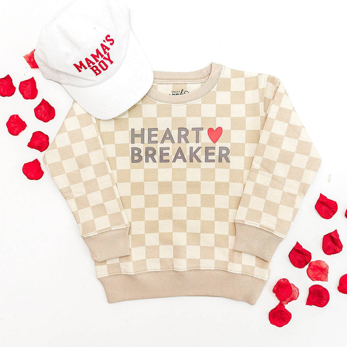 Heartbreaker Checkered Baby Sweatshirt