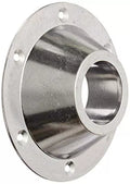 Silver Steel Round Cone Table Leg Base HG-SB - Angled View | United RV Parts