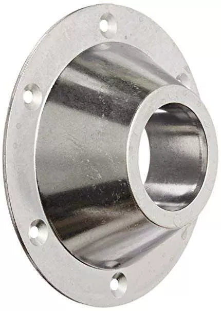 Silver Steel Round Cone Table Leg Base HG-SB - Angled View | United RV Parts