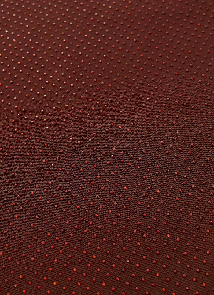 Hot Sequins Maxi Dress - Chocolate