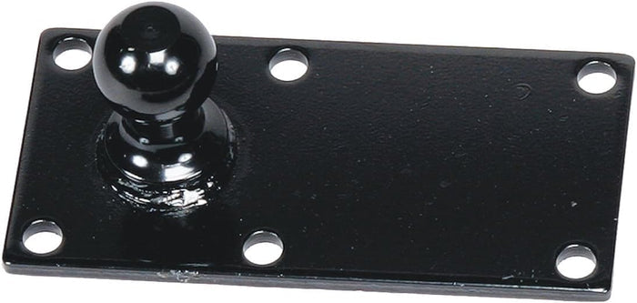 Black Steel Husky Towing Sway Control Ball on Flat Mounting Plate - Top Angle | United RV Parts