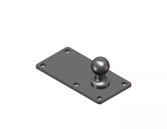 Husky Towing Sway Control Ball 34842 with 6-Hole Mounting Plate - 3D Render | United RV Parts