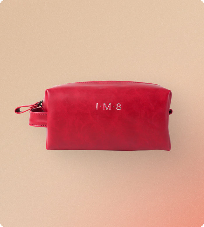 IM8 Limited Edition Vegan Leather Travel Pouch