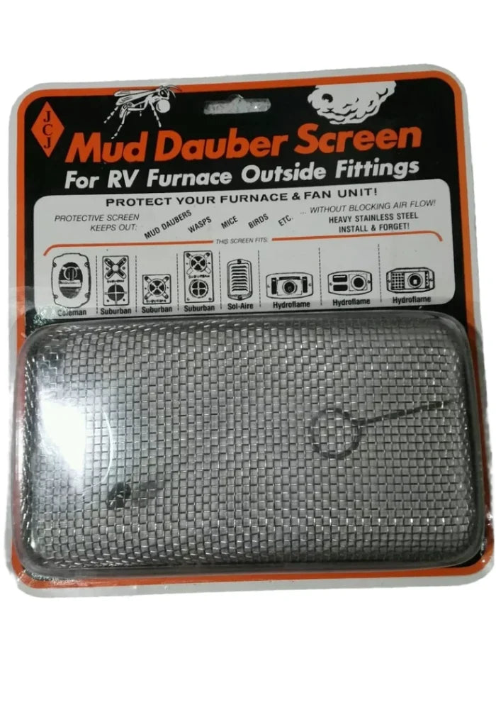 Stainless Steel JCJ M200 Mud Dauber Screen - Package View | United RV Parts