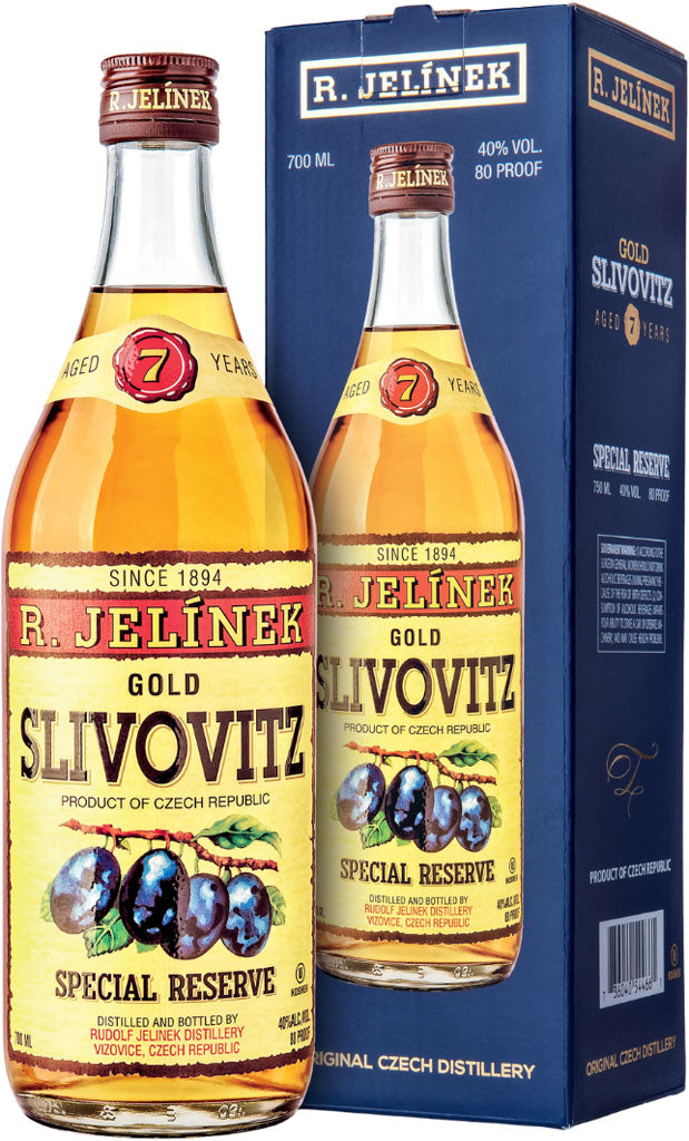 Jelinek Slivovitz Gold Plum Brandy 7 Year Old 700ml