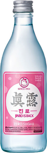 Jinro is Back Zero Sugar Soju 375ml