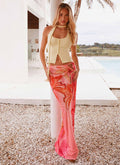 Jovani Maxi Skirt Tropical Pink 5