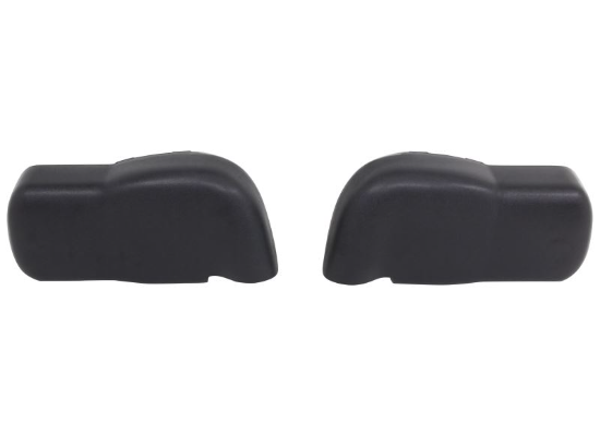 Black Plastic Snap-On Towing Mirror Housings - Pair Top View for Ram 1500 2500 3500 | United RV Parts