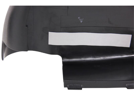 Black Snap-On Towing Mirror Shell - Interior Mounting Clip and Adhesive Strip Detail | United RV Parts
