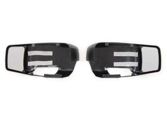 Black K-Source Snap-On Towing Mirror Pair for Ram 1500 2500 3500 - Front View | United RV Parts