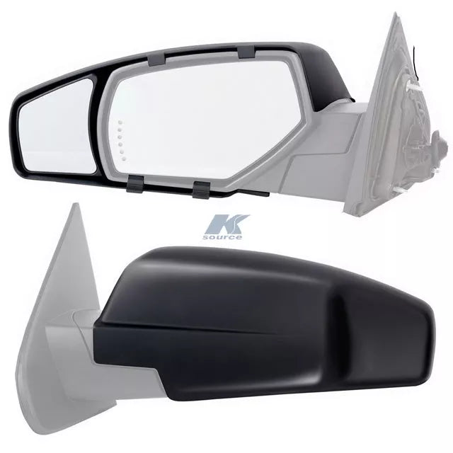 K-Source 80910 Snap-On Exterior Towing Mirror for GMC Sierra & Chevy Silverado - Product Overview | United RV Parts