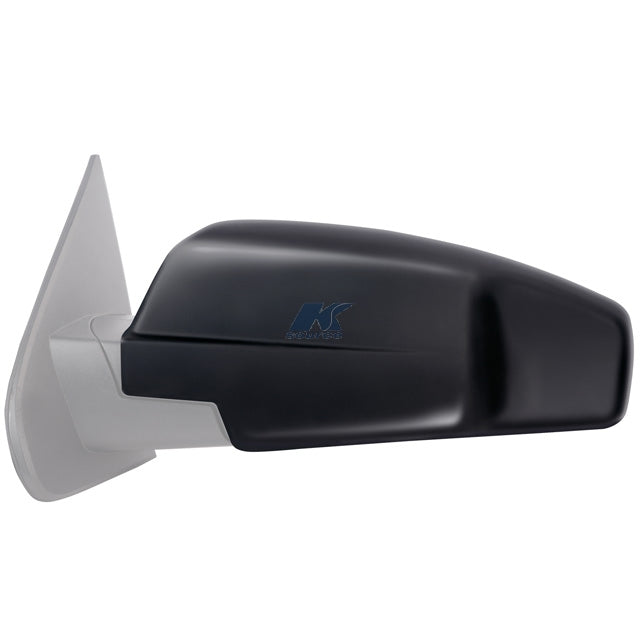Black K-Source 80910 Snap-On Towing Mirror on GMC Sierra - Rear Angle View | United RV Parts