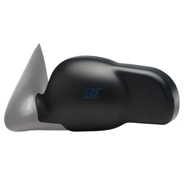 K-Source 81600 Gray and Black Exterior Towing Mirror - Back View showing housing profile | United RV Parts