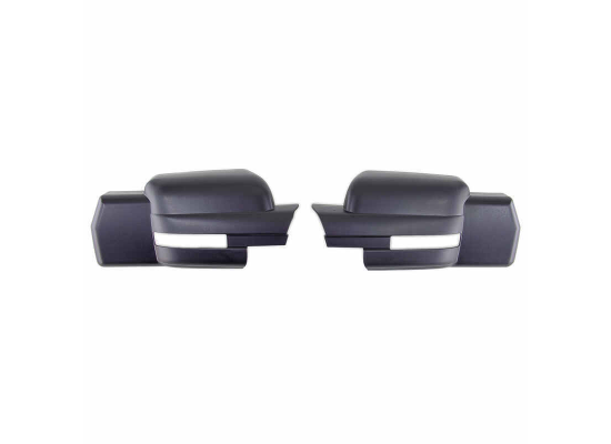Black K-Source Snap-On Towing Mirrors - Pair Front View | United RV Parts