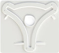 White Steel KING MB8200 OmniPro Antenna Mounting Plate - Top View | United RV Parts