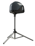 KING TR1000 Tripod Mount with Dark Gray Satellite Antenna - Side View | United RV Parts