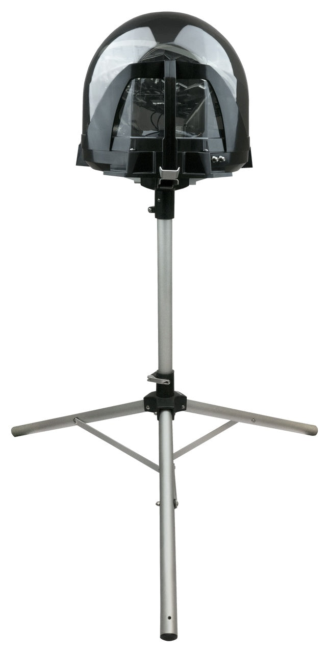 KING TR1000 Satellite Tripod Mount with Clear Antenna Dome - Back View | United RV Parts
