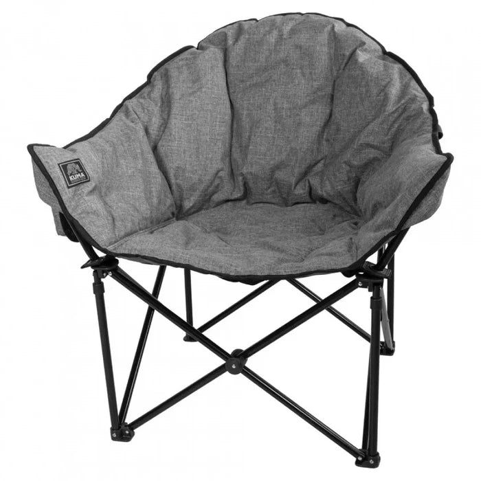 Heathered Grey KUMA Lazy Bear Chair - Front Angle View | United RV Parts