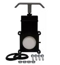 Black LaSalle Bristol 1-1/2 Inch Sewer Waste Valve 39241 with Hardware - Product View | United RV Parts