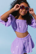 Lavender Hailey Bow Bubble Set