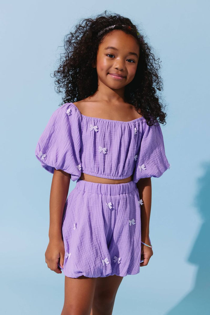 Lavender Hailey Bow Bubble Set