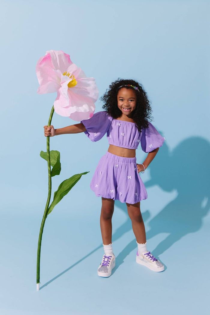 Lavender Hailey Bow Bubble Set