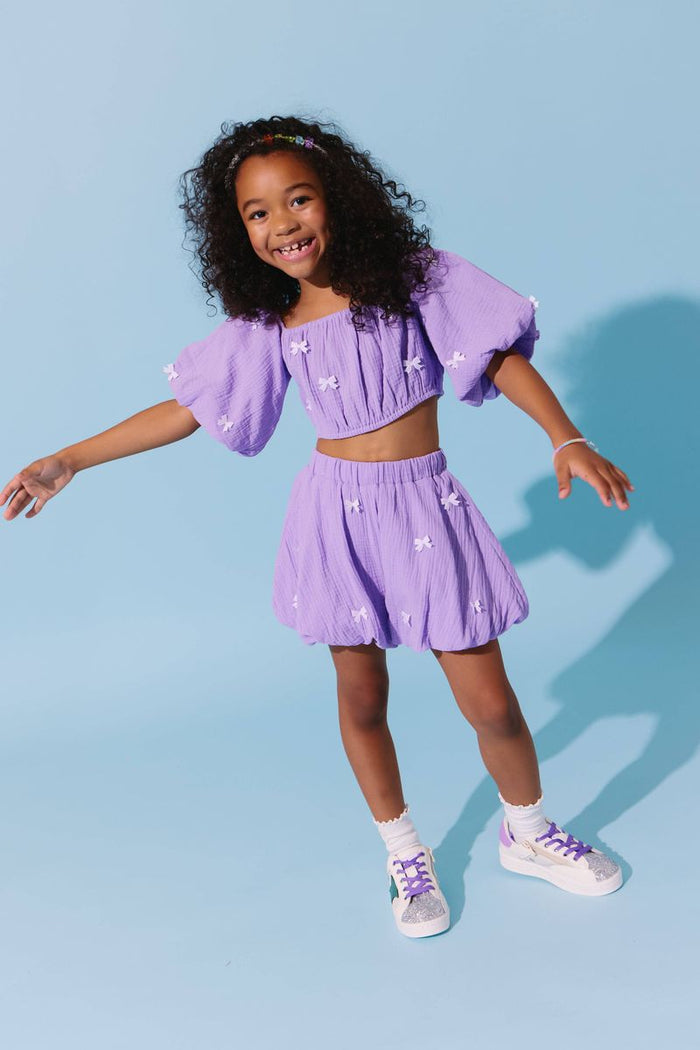 Lavender Hailey Bow Bubble Set