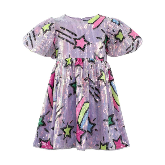 Lavender Shooting Star Sequin Dress