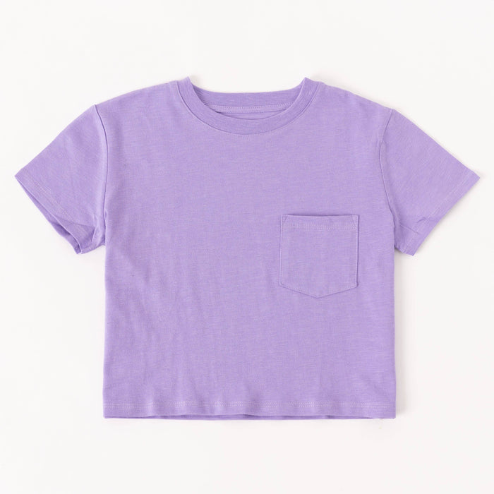Lavender Slub Pocket Tee