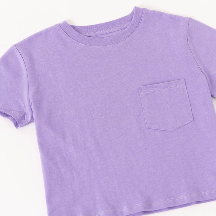 Lavender Slub Pocket Tee