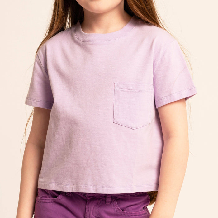 Lavender Slub Pocket Tee