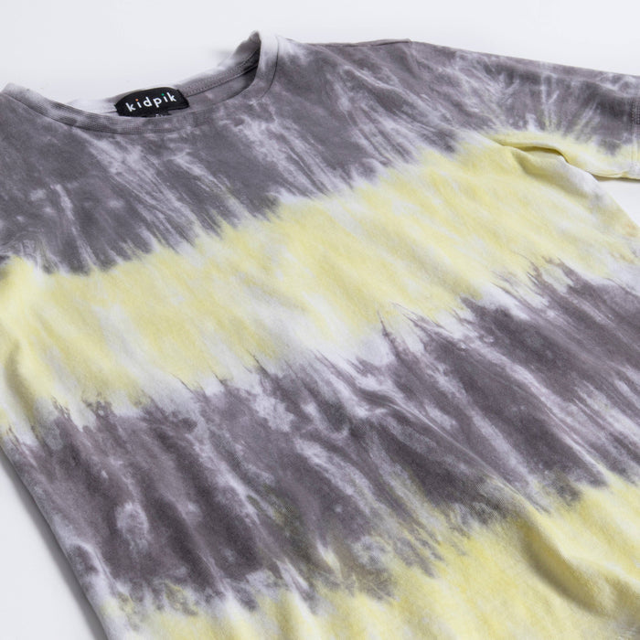 Lemon Drop Stripe Tie Dye Tee